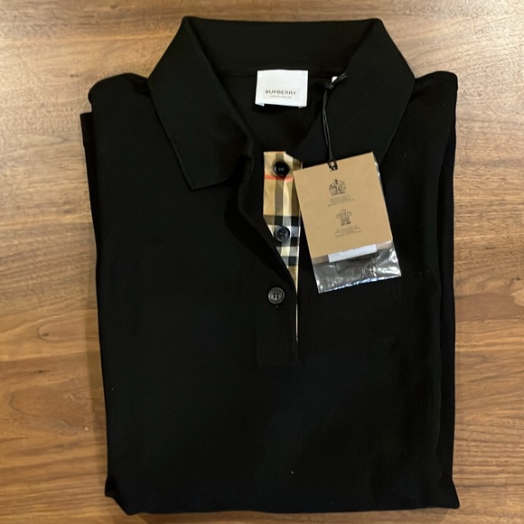 NWT- Women’s Authentic Burberry Polo Shirt Size L - Picture 2 of 10